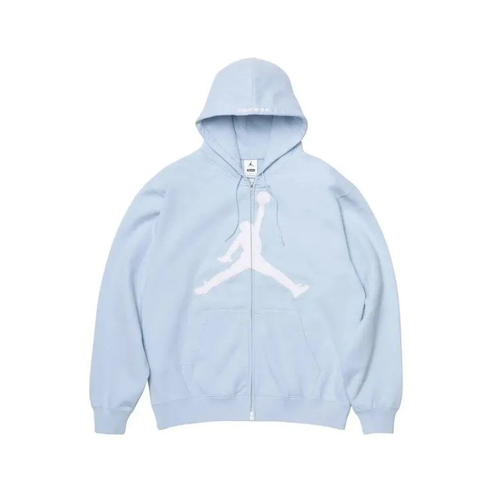 Air Jordan x Supreme Jaqueta Hooded Light Blue