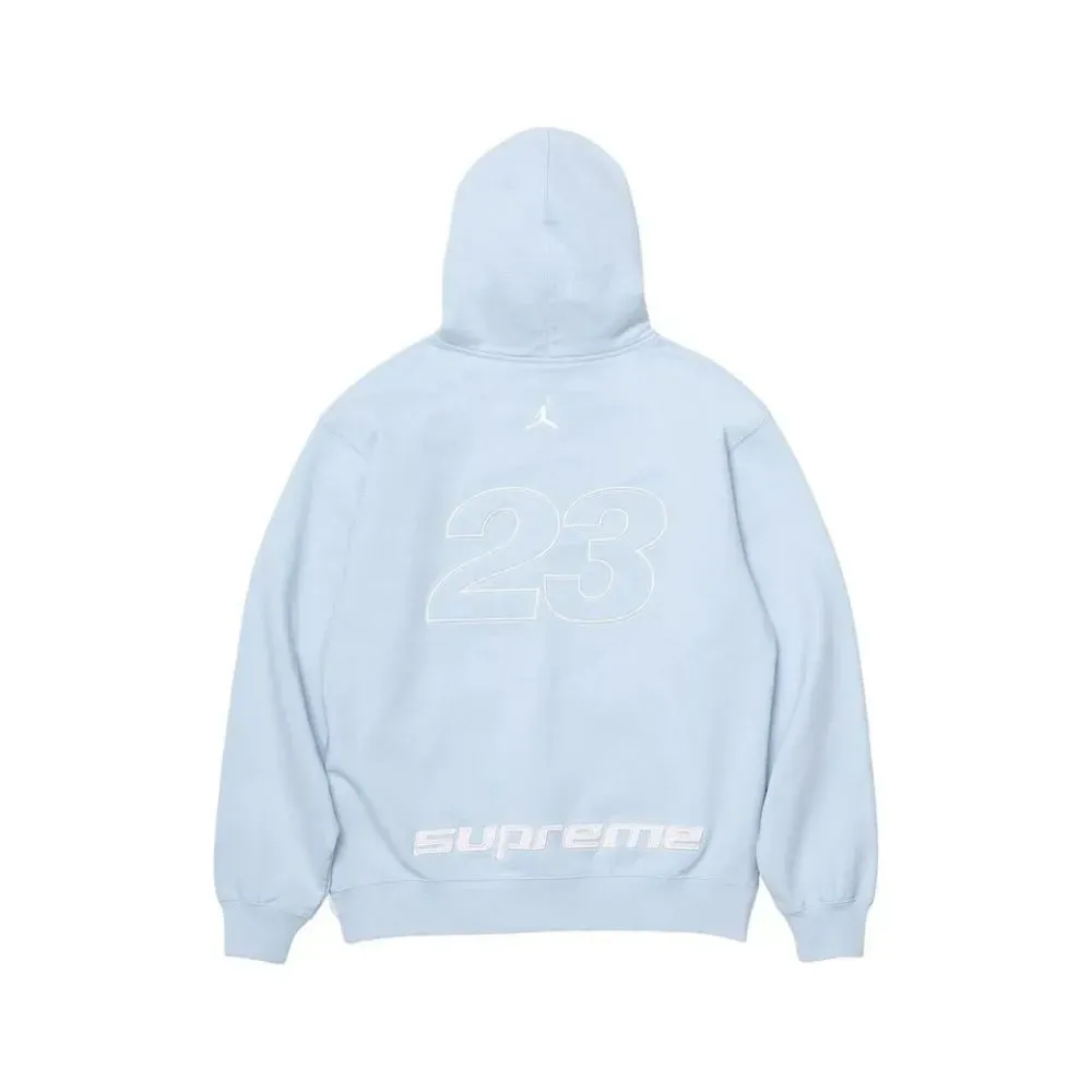 Air Jordan x Supreme Jaqueta Hooded Light Blue