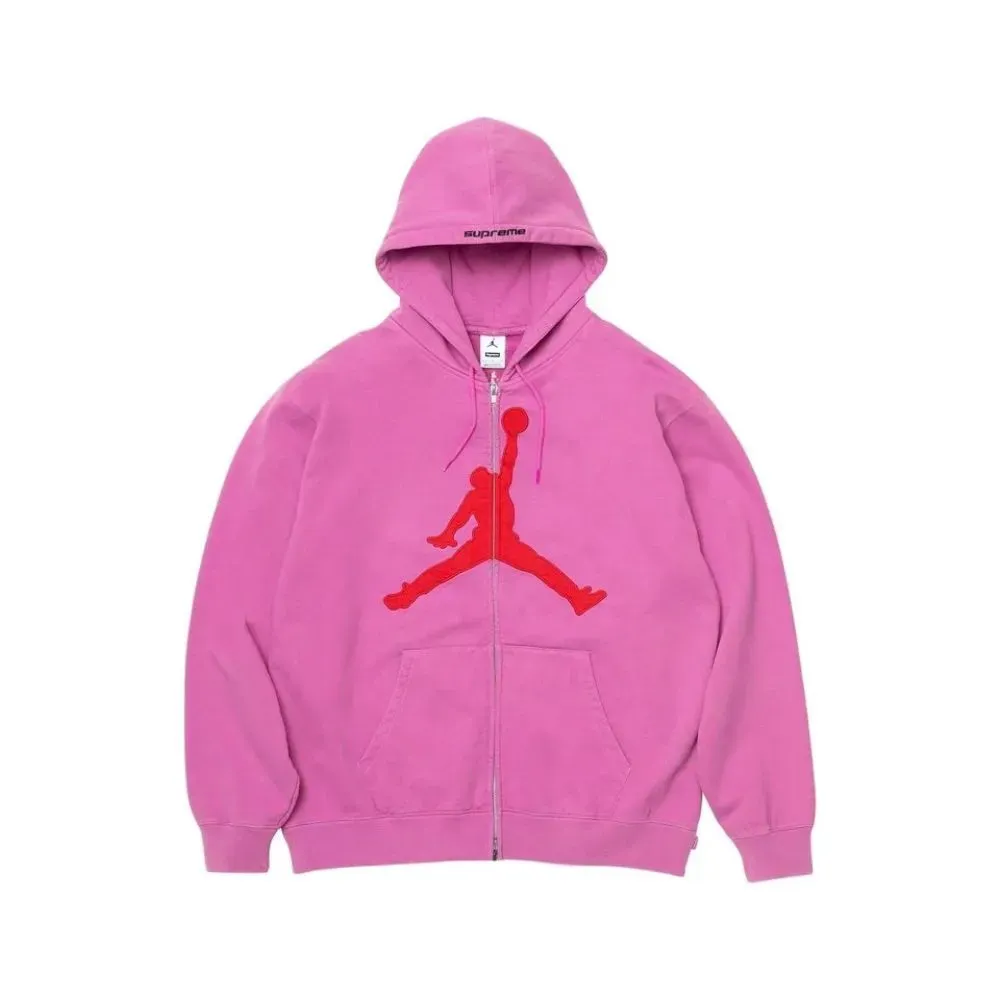 Moletom Air Jordan x Supreme Jaqueta Pink