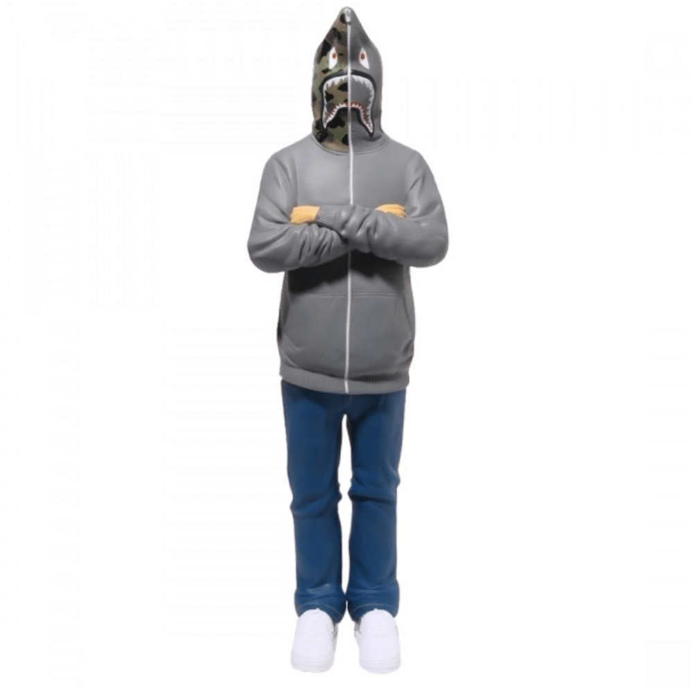 Boneco Bape Shark Seijin Cinza