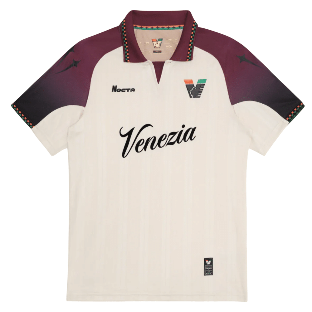 Camiseta Venezia Away Jersey Polo Creme Vinho
