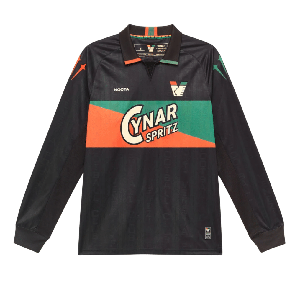 Camiseta Venezia Match Home Jersey Long Sleeves Black