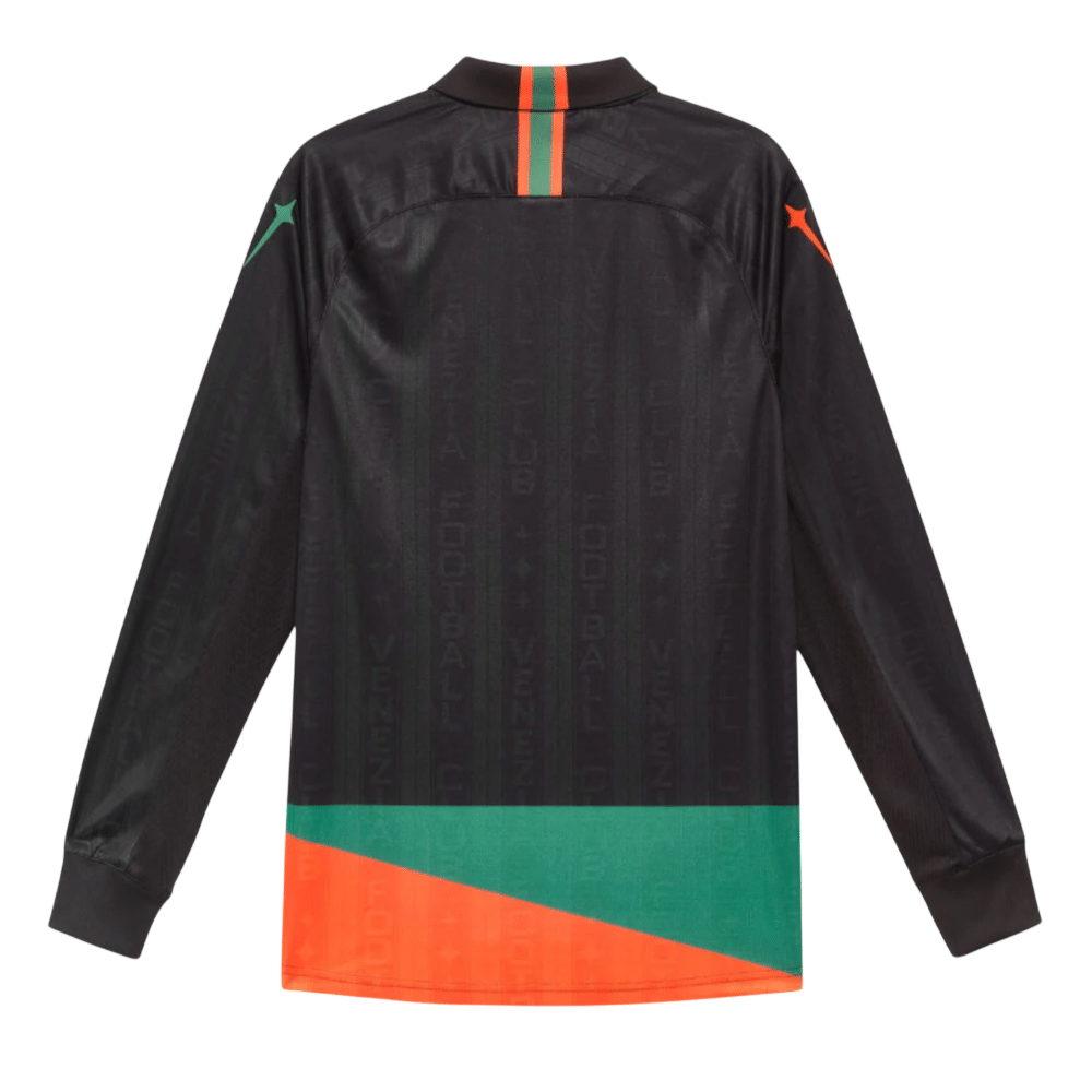 Camiseta Venezia Match Home Jersey Long Sleeves Black