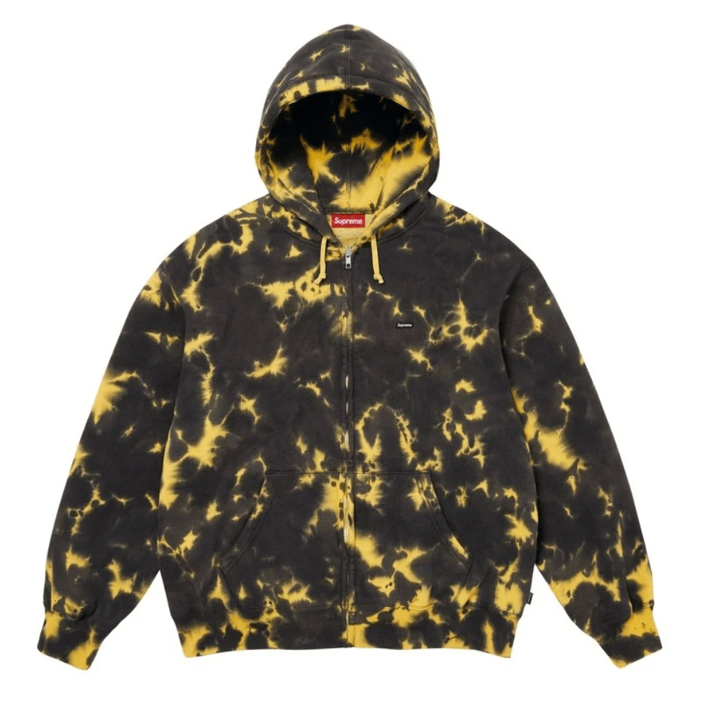 Conjunto Supreme Small Box Zip Up Amarelo
