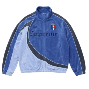 Conjunto Supreme x Umbro Velour Track Blue