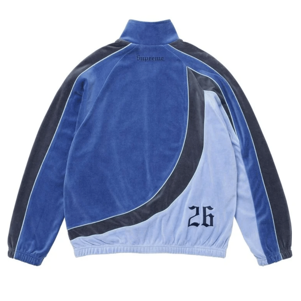 Conjunto Supreme x Umbro Velour Track Blue