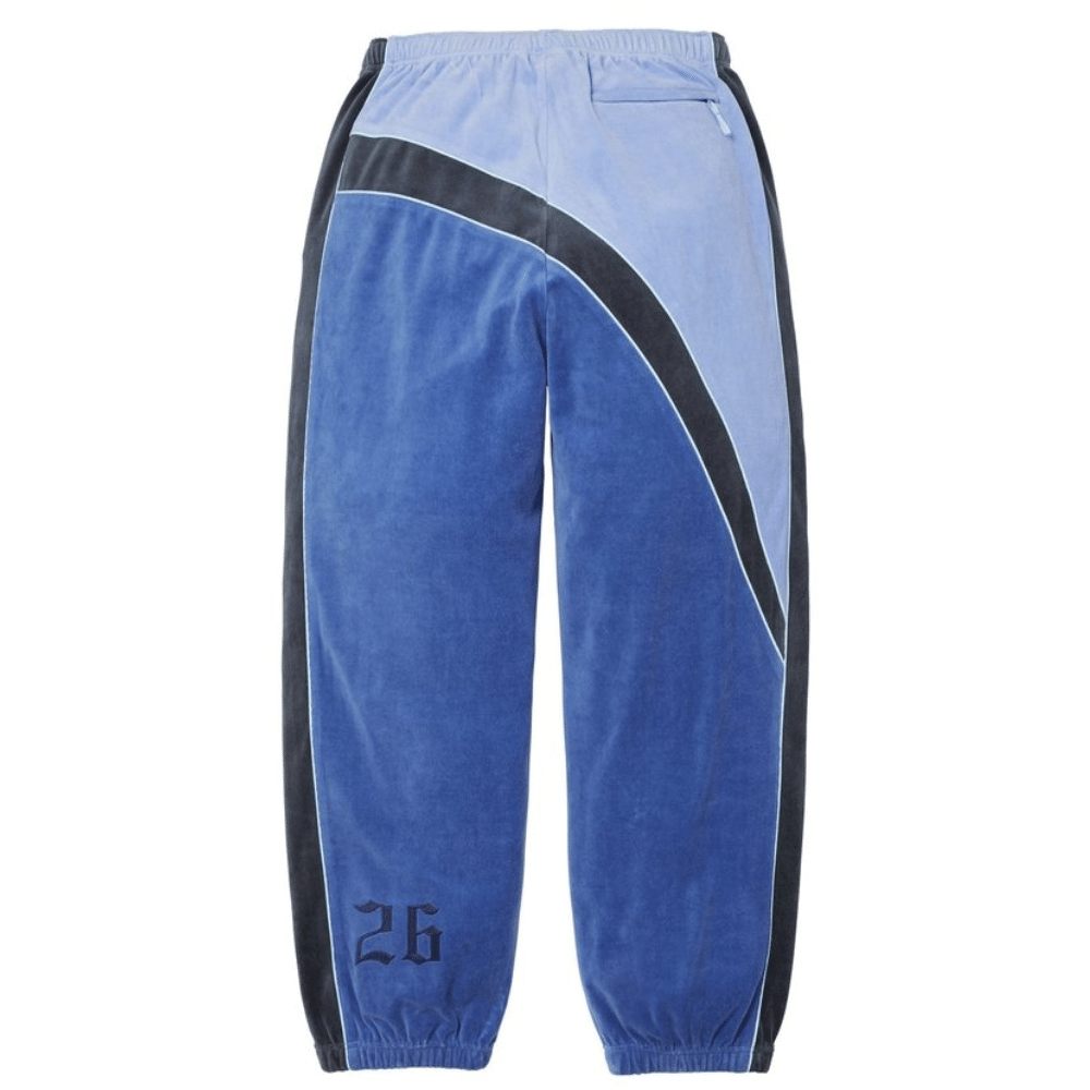 Conjunto Supreme x Umbro Velour Track Blue