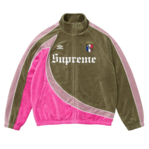 Conjunto Supreme x Umbro Velour Track Green