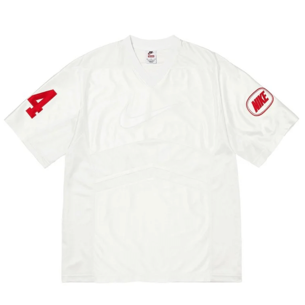Camiseta Supreme x Nike Football Jersey Branca