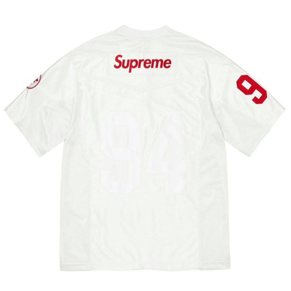 Camiseta Supreme x Nike Football Jersey Branca