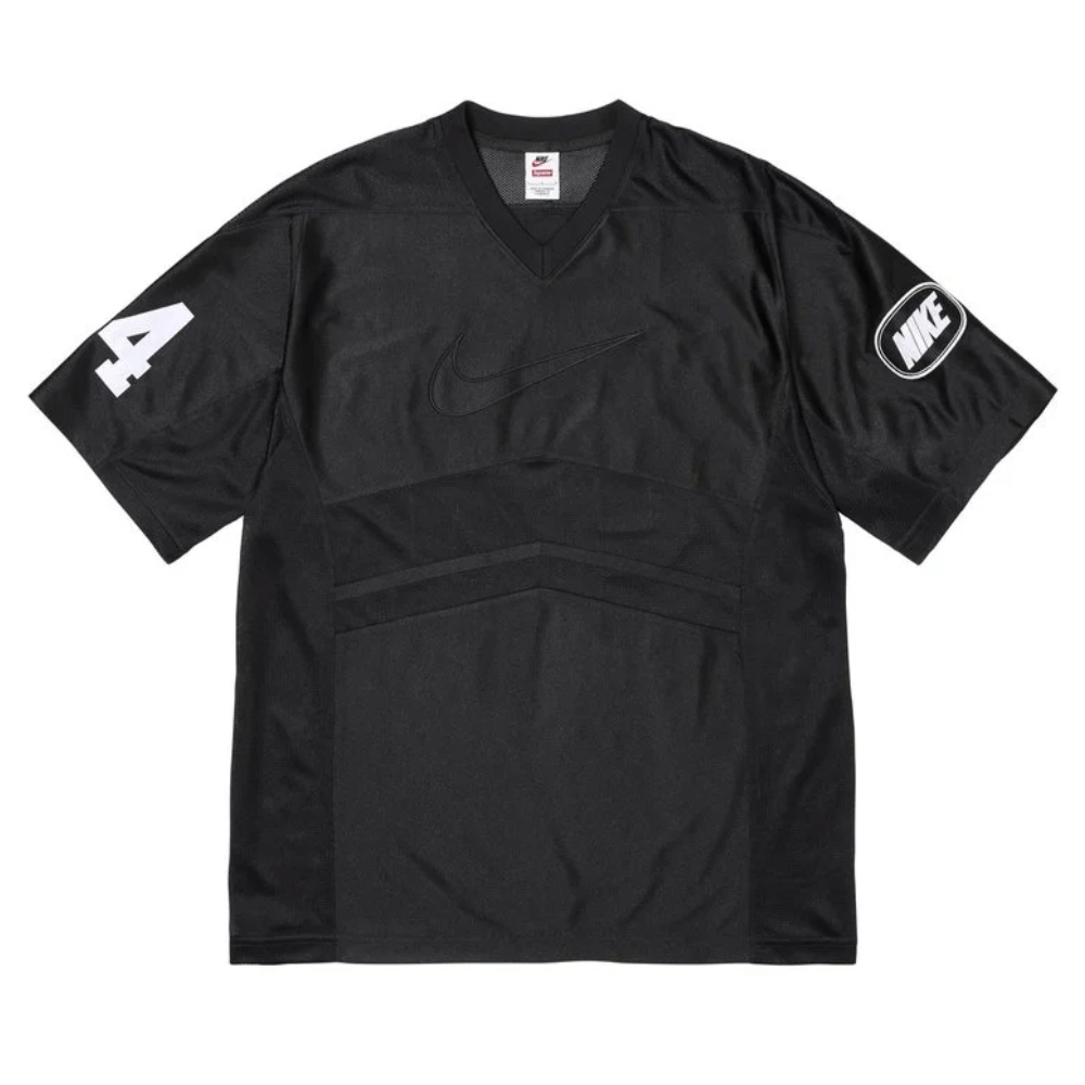 Camiseta Supreme x Nike Football Jersey Preta