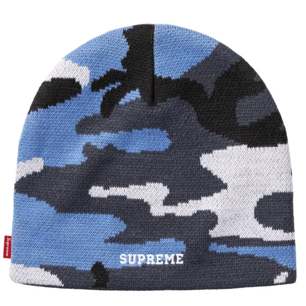 Touca Supreme x Nike Camu Blue