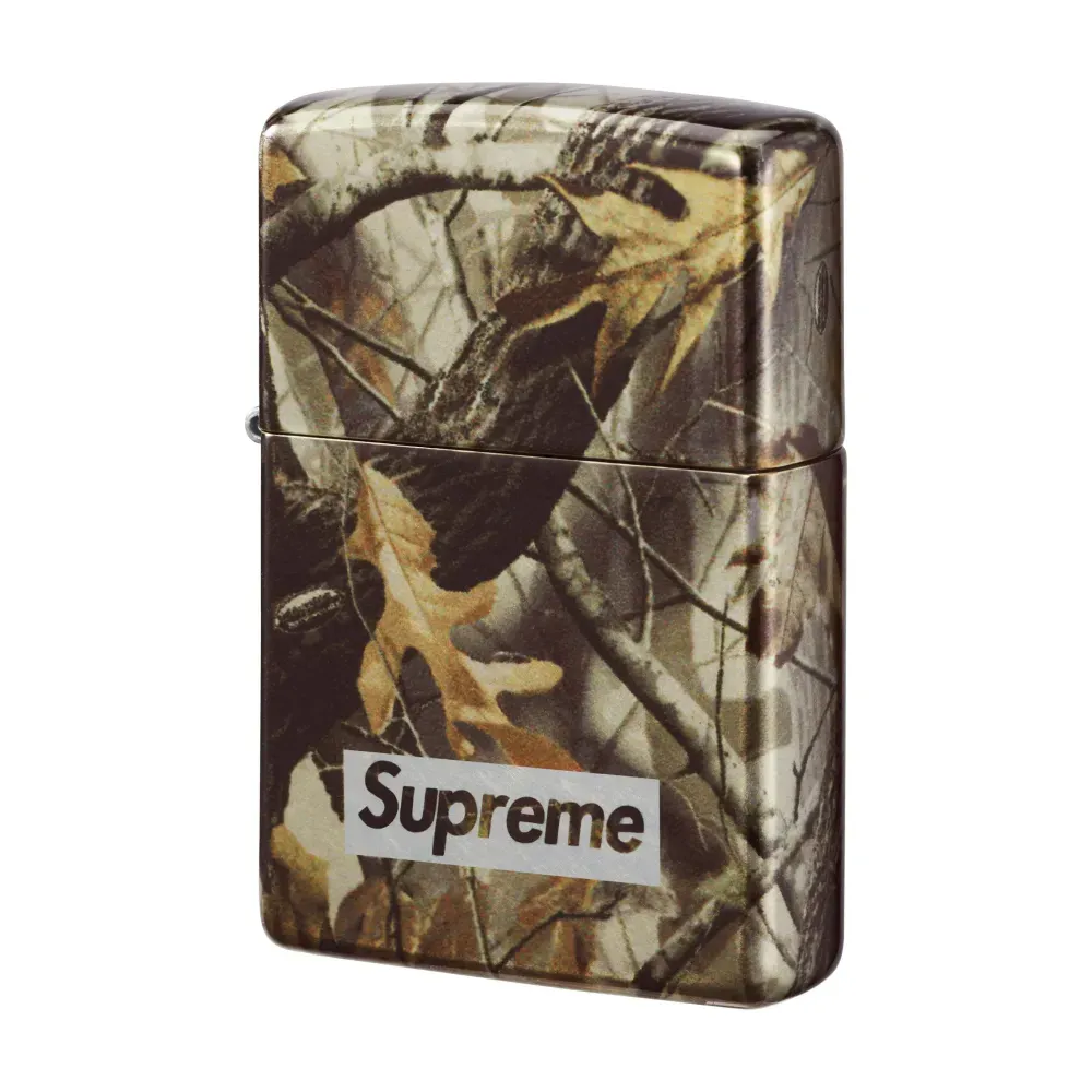 Zippo x Supreme Isqueiro Logo Realtree Hardwoods Camo